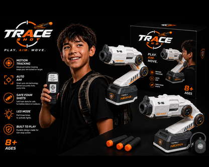 TraceShot™ Head-Tracking Foam Blaster